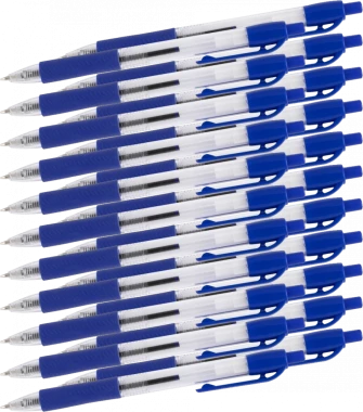 Zestaw 24x Długopis automatyczny D.Rect 294, 0.7mm, niebieski