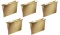 Zestaw 5x teczka zawieszana kartonowa z rozciągliwymi bokami Leitz Alpha, A4, 348x260mm, 275g/m2, brązowy
