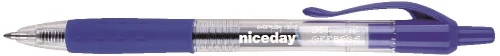 10x Długopis żelowy automatyczny Niceday, 0.7mm niebieski