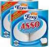 Zestaw 2x Ręcznik papierowy kuchenny Foxy Asso, 2-warstwowy, w roli, 2 rolki, biały