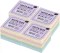 4x Karteczki do notatek Interdruk, klejone, 85x85x35mm, 350 kartek, mix kolorów