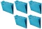 Zestaw 5x teczka zawieszana kartonowa Esselte Classic, z przekładkami, A4, 330x245mm, 210g/m2, niebieski
