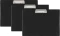 3x Podkład z klipem Biurfol, A4 poziomy (klip po dłuższym boku), czarny