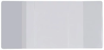 10x Okładka na dowód rejestracyjny Biurfol, trójdzielna, 11x22.9cm, przezroczysty