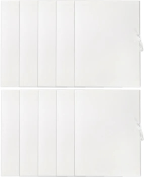 Zestaw 10x teczka wiązana Barbara, A4, kartonowa, 350 g/m2, biały