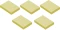 5x karteczki samoprzylepne Tartan, 38x51mm, 100 karteczek,  żółty pastelowy