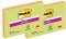 Zestaw 2x Karteczki samoprzylepne Post-it Super Sticky, 200x149mm, 4x45 karteczek, mix kolorów neonowych