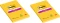 2x Karteczki samoprzylepne w linie Post-it Super Sticky, 102x152mm, 75 karteczek, żółty, neonowy