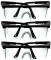 Zestaw 3x okulary ochronne Reis Gog-Frameb, przeciwodpryskowe, bezbarwny