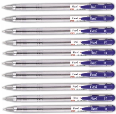 10x Długopis Penmate Flexi, 0.7mm, niebieski
