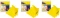 Zestaw 3x ściereczka domowa Azur, wiskoza/poliester, 30x35cm, 3 sztuki, żółty