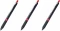 3x Długopis żelowy automatyczny Pentel, OH! Gel K497, 0.7mm, czerwony