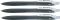 Zestaw 3x ołówek automatyczny Pilot Rexgrip Begreen, 0.5mm, z gumką, czarny