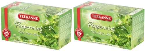 Zestaw 2x herbata ziołowa w kopertach Teekanne, mięta, 20 sztuk x 1.5g