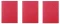 Zestaw 3x teczka preszpanowa z gumką Donau, A4, 390g/m2 czerwony