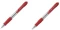 2x długopis automatyczny Pilot, Super Grip, 0.7mm, czerwony