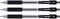3x Długopis żelowy automatyczny Rystor, Boy Gel, 0.5mm, czarny