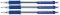 Zestaw 3x długopis automatyczny Uni, Laknock SN-101, 0.7mm, niebieski