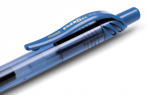 Zestaw 4x Pióro kulkowe automatyczne Pentel, EnerGel BL-107, 0.7mm, niebieski