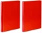 2x teczka skrzydłowa VauPe, A4, 40mm, na rzep, czerwony