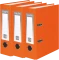 Zestaw 3x segregator VauPe FCK, A5, szerokość grzbietu 75mm, do 500 kartek, pomarańczowy