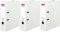 Zestaw 3x segregator Herlitz Q.file, A4, szerokość grzbietu 80mm, biały