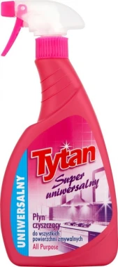 2x płyn do czyszczenia wszystkich powierzchni Tytan, z rozpylaczem, 0.5l
