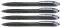 Zestaw 4x długopis automatyczny Pilot, Rexgrip F, 0.21mm, czarny