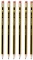 6x ołówek Staedtler Noris, HB, z gumką, czarno-żółty