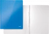 3x Skoroszyt kartonowy  bez oczek Leitz Wow, A4, do 60 kartek, 300g/m2, niebieski