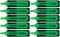 10x zakreślacz fluorescencyjny Donau, D-Text, ścięta, zielony
