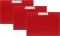 Zestaw 3x Podkład do pisania Biurfol (clipboard), A4, poziomy (klip po dłuższym boku), czerwony