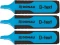 3x zakreślacz fluorescencyjny Donau, D-Text, ścięta, niebieski