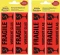 Zestaw 2x etykiety ostrzegawcze Avery Zweckform, z nadrukiem "Fragile" (uwaga szkło), 119x38 mm, 10 sztuk, jaskrawo czerwony