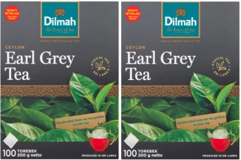 Zestaw 2x herbata Earl Grey czarna w torebkach Dilmah, 100 sztuk x 2g