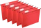 Zestaw 5x Teczka zawieszana kartonowa Leitz Alpha, A4, 348x260mm, 230g/m2, czerwony