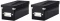 Zestaw 2x Pudełko na płyty CD/DVD Leitz Click&Store Wow, 143x136x352mm, 1 sztuka, czarny