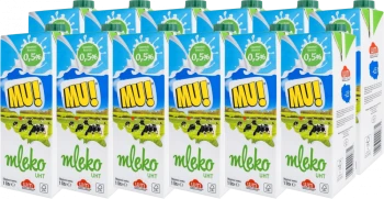 Zestaw 12x Mleko UHT Wart-Milk MU!, 0.5%, 1l