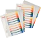Zestaw 2x Przekładki plastikowe numeryczne z możliwością nadruku tekstu Esselte Maxi, A4, 1-10 kart, mix kolorów