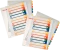 Zestaw 2x Przekładki plastikowe numeryczne z możliwością nadruku tekstu Esselte Maxi, A4, 1-12 kart , mix kolorów