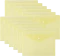 Zestaw 12x Teczka kopertowa D.Rect 5530, A4, na zatrzask, przezroczysty żółty