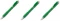 Zestaw 3x Ołówek automatyczny Pentel AX125, 0.5mm, z gumką, zielony