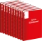 10x Teczka do akt osobowych Interdruk, A4, 350g/m2, czerwony