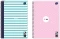 Zestaw 2x Kołonotatnik z kolorowymi marginesami Interdruk, A4, w kratkę, 100 kartek, mix wzorów