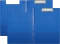 Zestaw 2x Podkład do pisania Biurfol (clipboard) z okładką, A4, niebieski
