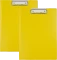 2x Podkład do pisania Biurfol (clipboard) z okładką, A4, żółty