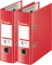 2x Segregator Esselte No.1 Power, A5, szerokość grzbietu 75mm, do 500 kartek, czerwony