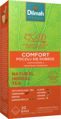 2x Herbata funkcjonalna w torebkach Dilmah Arana Comfort / Poczuj się dobrze, 20 sztuk x 1.5g