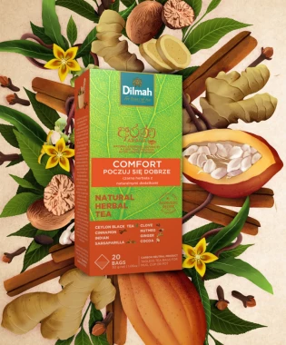 Zestaw 2x Herbata funkcjonalna w torebkach Dilmah Arana Comfort / Poczuj się dobrze, 20 sztuk x 1.5g