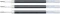 Zestaw 3x wkład UMR-87 do długopisu żelowego Uni, UMN-152/UMN-207, 0.7mm, czarny
